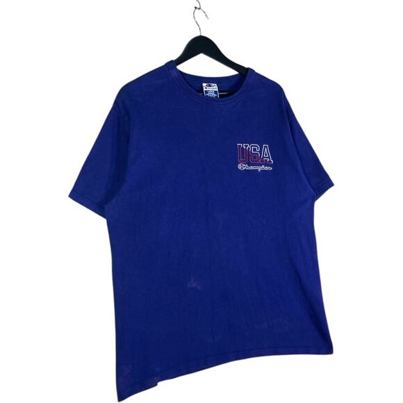 Vintage Champion USA Mini Logo T-Shirt L - Picture 4 of 7